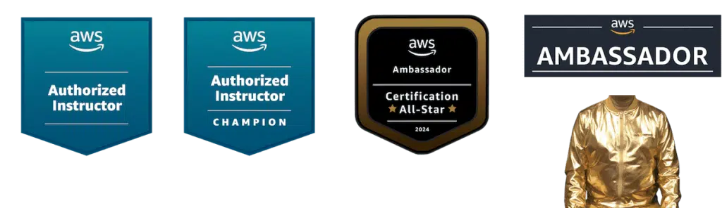 AWS sertifika rozetleri